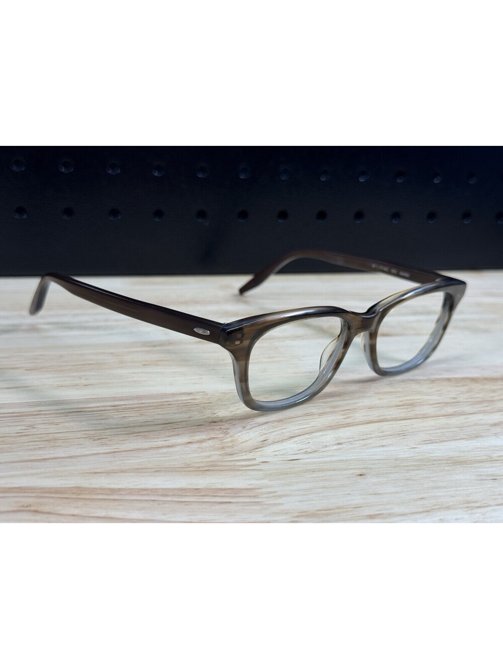 Rare Barton Perreira NANDI DES Crystal Brown Gray Eyeglasses 47-17-143 Japan